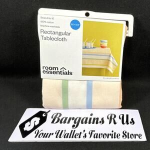 Room Essentials 100% Cotton Rectangular Tablecloth 60x104 St